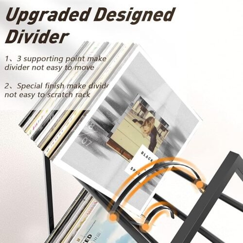 81t+WsWCO3L._SX679_ Framing Hub Black File Organizer Iron 2 Tier Desktop Storage Book Rack Bookshelf Magazine Newspaper Holder Art Desktop Organizer Rac