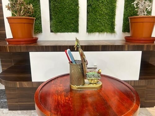 Metal Pen Stand Pencil Holder Decorative Metal Bullet Shape Pen Stand