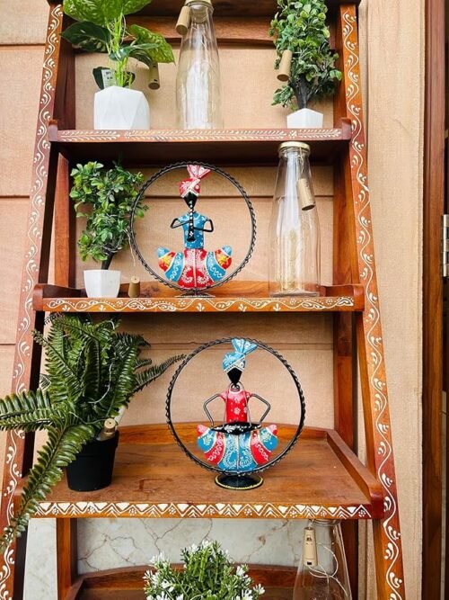 Metal Multicolor Rajasthani Decorative Sardar Musician Showpiece, Table Decorative Items for Home